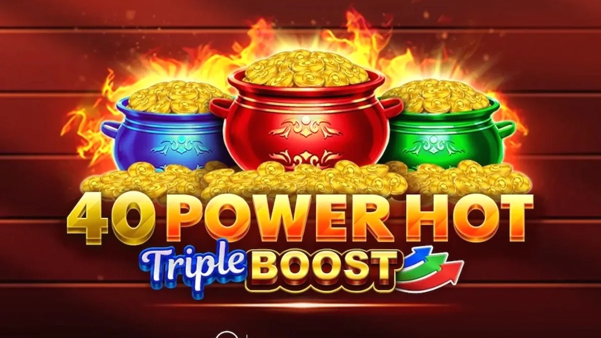 Interface vibrante e colorida do slot 40 Power Hot Triple Boost